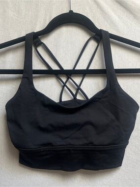 Lululemon Free To Be Serene Bra Strappy Back Black Size 6